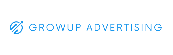 This is an image that describes growup advertising logo